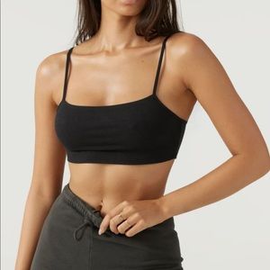 Joah Brown Square Neck Tank Bra